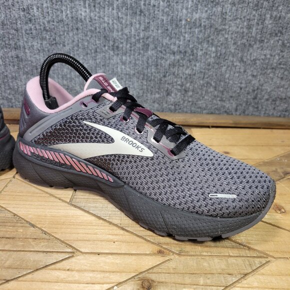 Brooks Adrenaline GTS 22 Women's Size 9.5 B Pearl black Metallic Running Sneaker - Picture 6 of 13